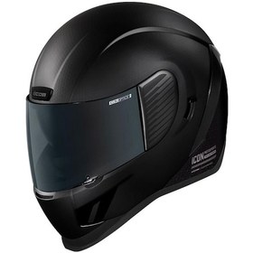 Resim Icon Airform Dark Kapalı Motosiklet Kaskı Mat Siyah 