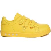 Resim iskarpino Işıklı Cırtı Sarı Çocuk Sneaker Yürüyüş Ayakkabı 