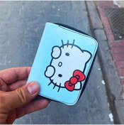 Resim Köstebek Anime Hello Kitty Mavi Kısa Cüzdan 
