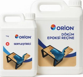 Resim Orion Marine Ultra Şeffaf Epoksi Döküm Reçine 3 Kg A+b Set 2:1 Karışım 