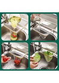Resim Katlanır Mutfak Lavabo Süzgeci Tıkanıklığa Son 50 Adet Tül Süzgeç Hediye Yeni Nesil Modern Süzgeç Beyaz - Çok Renkli 