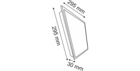 Resim Cata 5286 25W 30X30 Sıva Altı Klipin LED Panel Armatür 6400K Beyaz Işık 