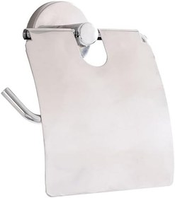 Resim Banora Runa Kapaklı Tuvalet Kağıtlığı, Paslanmaz Metal, Krom 