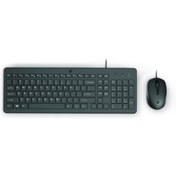 Resim HP 150 Kablolu Klavye Mouse Seti Türkçe Siyah 240J7AA HP