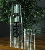 Resim İkon store Siyah H2o Cam Başucu Sürahisi 