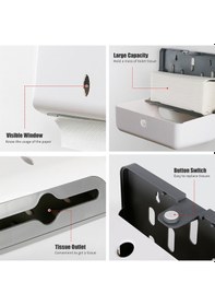 Resim Lemestar "duvar Tipi Kağıt Havlu Dispanseri - Büyük Kapasiteli, Su Geçirmez Abs Malzeme, Otel/restoran/ev İçin" 