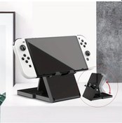 Resim Sunshine022 Siyah Nintendo Switch Stand, Abs Malzeme, Katlanır Masaüstü Askılı Çok Açılı Taşınabilir Destek 
