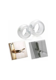 Resim Kapı Pencere Kolu Stoperi Kapı Tamponu Şeffaf Silikon- 5 Adet 