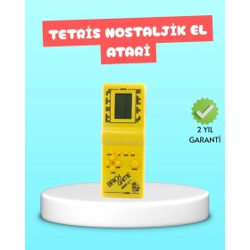 Resim Nacario Bfs Taşınabilir El Aterisi Gameboy - Klasik Tetris Oyunu, Pil ile Çalışan Mini El Konsolu 