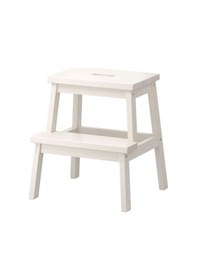 Resim Ikea Bekvam Mutfak Banyo Basamaklı Tabure Ahşap Beyaz 