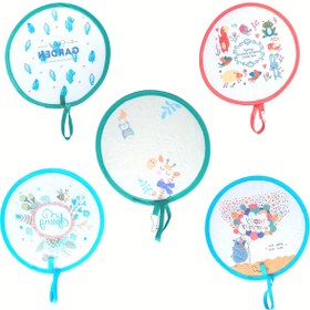 Resim 5'li Paket Japon Tarzı Katlanır Yelpazeler - Canlı Tasarımlı Retro Mini Taşınabilir Plastik Yelpaze (Kelebekler, Hayvanlar, Çiçekler) Yaz Aksesuarları, Ev Dekorasyonu ve Parti Hediyeleri için 