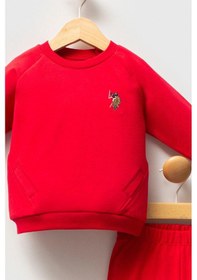 Resim U.s.polo Assn Erkek Bebek 2 Li Takım - Kırmızı Kırmızı 