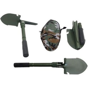 Resim Mini Multi Fonksiyonel Askeri Katlanır Taşınabilir Kürek 