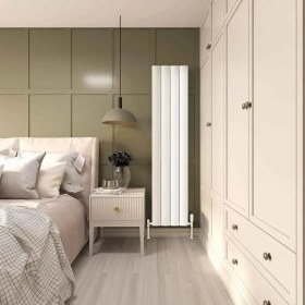 Resim Lojimax Alüminyum Dekoratif Radyatör Opriment 600 x 828 8 Dilim | Dokulu Beyaz | Yüksek Isıl Güç | 5 Yıl Üretici Garantisi 