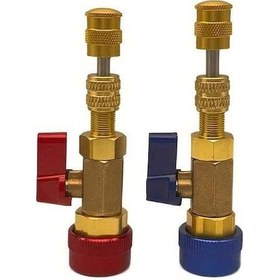 Resim Pazly Araba Klima Sistemi Yüksek Düşük Basınçlı Onarım Aleti R134a R12 Vana Çekirdeği Sökücü Takıcı Çift 