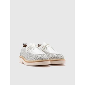 Resim İLVİ Afsana Deri Kadın Beyaz Oxford Ayakkabı 