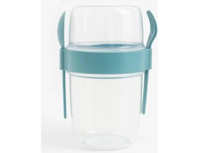 Resim Hepta Collection Müsli ve Granola Kapsülü, 1100 ml Sızdırmaz Yoğurt Kabı, Take And Go Kaşıklı Granola Kabı, Pratik ve 