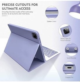 Resim Fogy Ipad Pro 4.nesil 11" Inç (m2 Çipli) 2022 ile Uyumlu Bluetooth Türkçe Q Klavyeli Kılıfı (Tablet Değildir), Gold 