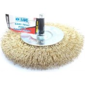 Resim Hawk HA10135 Pimli Sarı Tel Daire Fırça 100X10 mm 