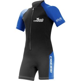 Resim Cressi Tiburon Man Shorty Dalış Elbisesi Black / Blue 2mm - No:2 