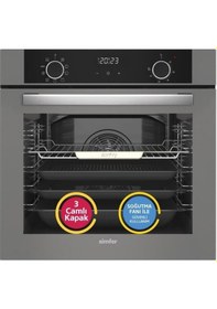 Resim Simfer 10 Fonksiyon Airfry Gri 2'li Ankastre Set (8217 Fırın + 3538 Ocak) 