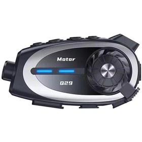 Resim Q29 Motosiklet Kask Bluetooth Kulaklık Eşleşmeli 1080p Kamera Geniş Açı Su Geçirmez Intercom 