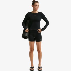 Resim Nike Dri-Fit One 13 cm Kadın Siyah Kısa Tayt 