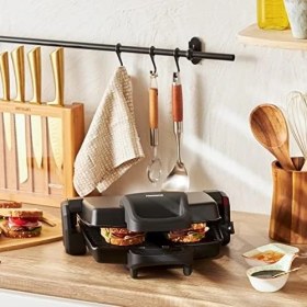 Resim Karokstore Toastbuster 1337H 4 Ekmekli Tost Makinesi Siyah 