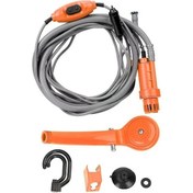 Resim Novahub Turuncu Dc 12v Evrensel Araba Yıkama Taşınabilir Araba Duş Temizleme Aracı Açık Kamp Seyahat Duş Araba Yıkama Çakmak İle Turuncu 