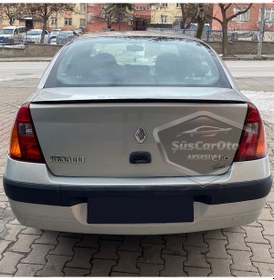 Resim Renault Clio 2 Symbol 1998-2008 Sedan Uyumlu Bagaj Üstü Spoiler Bagaj Çıtası Piano Black Parlak Siyah (00) (ŞüsCarOto Aksesuar) 