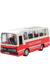 Resim Cstars Cs-12 Metal Kasa Die-Cast Halk Otobüsü Oyuncak 15 cm Çek Bırak 