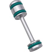 Resim Hightower Y-ty123 Alüminyum Alaşım Yağ Drenaj Barbell - 3x3.5x16.7 Inç Dönüşlü, 180 Eğim & Ayarlanabilir Kayışlar, Silvery 