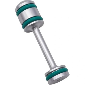 Hightower Y-ty123 Alüminyum Alaşım Yağ Drenaj Barbell - 3x3.5x16.7 Inç Dönüşlü, 180 Eğim & Ayarlanabilir Kayışlar, Silvery