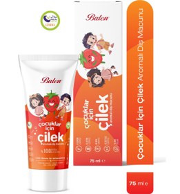 Resim Balen Doğal Çocuklar İçin Çilek Özlü Diş Macunu * 75 ML 