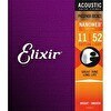 Resim Elixir 16027 Nanoweb Phosphor Bronze Akustik Gitar Teli (11-52) 
