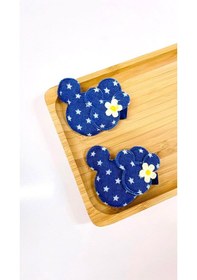 Resim Minnie Kot Desenli Kız Çocuk Toka St07022 Mavi 