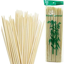 Resim Butedo Bambu Kurabiye Çubuğu, Çöp Şiş, 100 Adet - 20 cm 