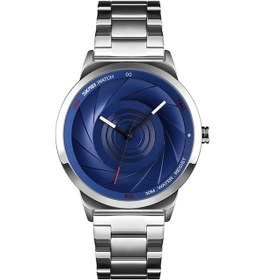 Resim Rogfer Skmei 9210 Moda Trend Erkek İş Kol Saati Basit Üç Boyutlu Yüzey Su Geçirmez Altın Kuvars İzle Adam Gümüş Mavi Çok Renkli Çok Renkli 