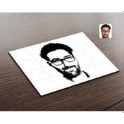 Resim Kişiye Özel Erkek Silüet Tasarımlı Ahşap Puzzle-1 