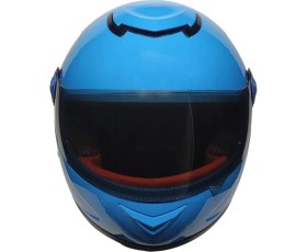 Resim Motosiklet Çocuk Kaskı Full Face Pp Metreal Skull Blue 