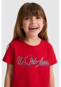 Resim U.S. Polo Assn. U.s. Polo Assn. Kız Çocuk Kırmızı Tişört 50325697-vr171 Basıc Kırmızı 