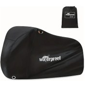 Resim Turcoshop11 Su Geçirmez 4xl Motosiklet Örtüsü, 210d Oxford Rüzgar Geçirmez Reflektif Sürgülü Kapak 