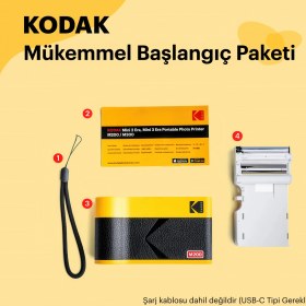 Resim Kodak Mini 2 Era M200 Taşınabilir Fotoğraf Yazıcısı - Siyah 