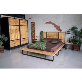 Resim Masif Doğal Ağaç Karyola (228988895) 