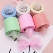 Resim 22.86 metre YHOUGEL Parlak Gümüş Nokta Tül Kurdele Rulo, Polyester Kumaş, DIY El Sanatları, Saç İğneleri, Yaylar, Başlıklar ve Şapka Süslemeleri için 