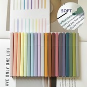 Resim 20 Adet Pastel Fosforlu Kalem – Yumuşak Kesim Uç, Bulaşmaz, Çok Renkli Doğal ve Canlı Tonlar: Pembik Mavi Sarı Gri Balina Hava Siyah Kırmızı Lavanta Magenta Şeftali Camgöbeği ile Esneklik Değer Verenler için. Bullet Journal Ofis Defterleri İnceleme Sanat Araçları İçin Tasarlanmış Yuvarlak Kenar Dayanıklı Jel Mürekkep 