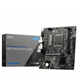 Resim MSI Pro H610m-b Ddr4 M2 Nvme Hdmı Pcıe 16x V3.0 1700p Matx 