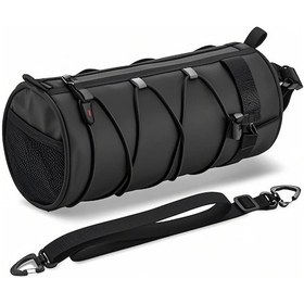 Resim Jeehugo Siyah Bisiklet Ön Çantası 2l Büyük Kapasiteli, Akıllı Telefon, Cüzdan, Anahtar Ve Tamir Aletleri İçin Dışarıda Sürüş İçin Siyah 