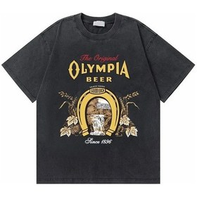 Resim Dshztooma Vintage Gym Fitness Pompası Grafik Erkek T-shirt - Kısa Kollu Pamuklu Spor Tişörtturuncu Turuncu 