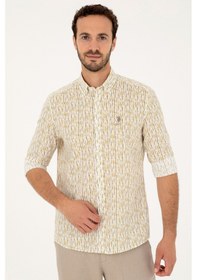 Resim U.s. Polo Assn. Erkek Haki Gömlek Desenli 50282825-vr027 Haki 
